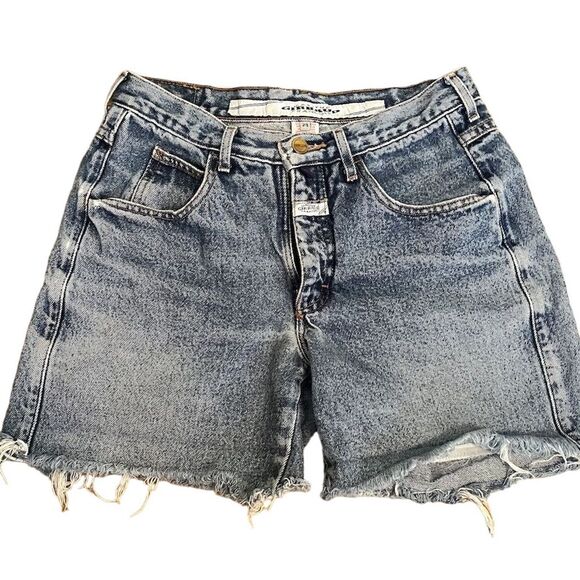 Marithe Francois Girbaud Pants - Vintage Marithe Girbaud Francois Distressed Denim Jean Shorts Womens Size 29